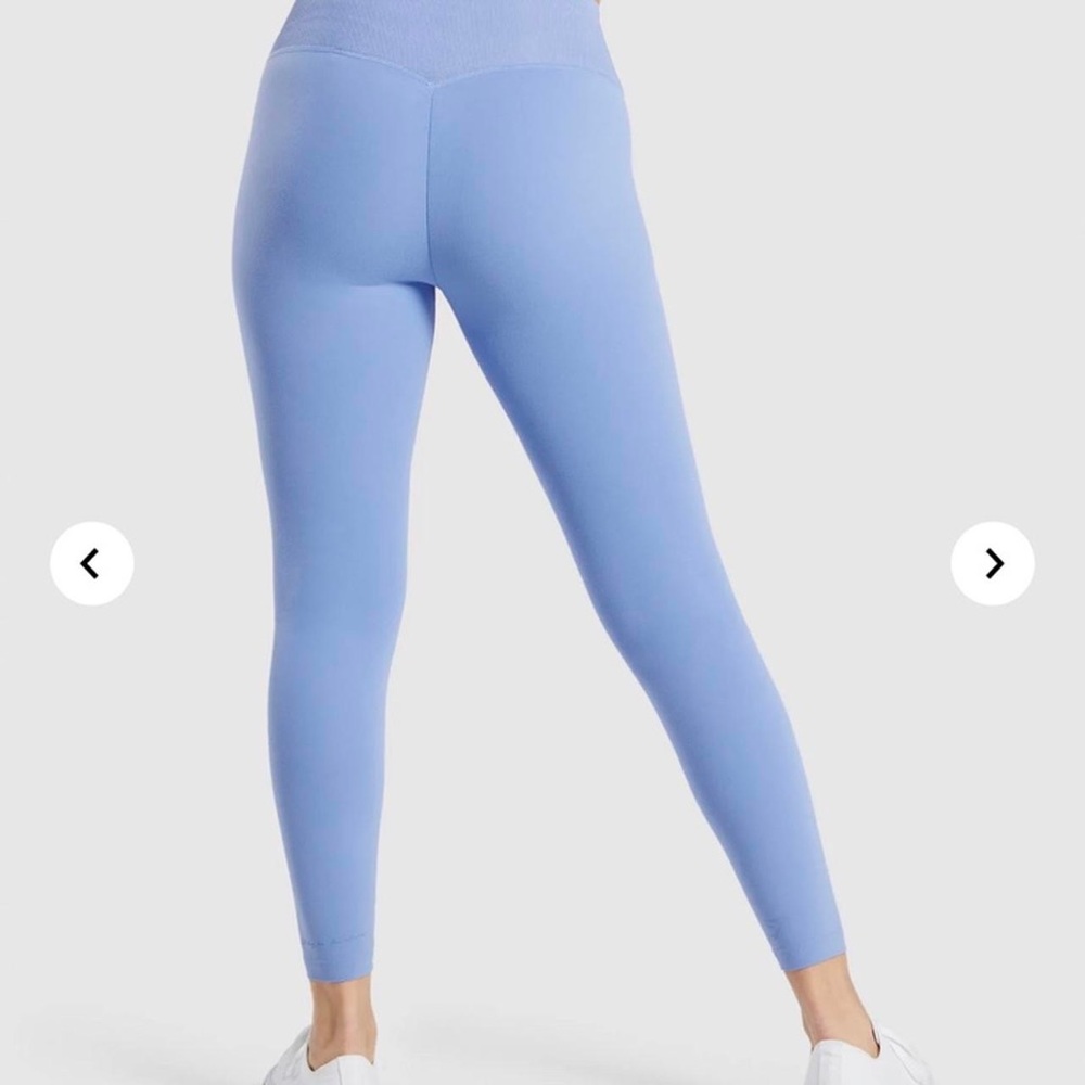 GS x Whitney Simmons Rib Waist Leggings - Intense Beautiful Blue